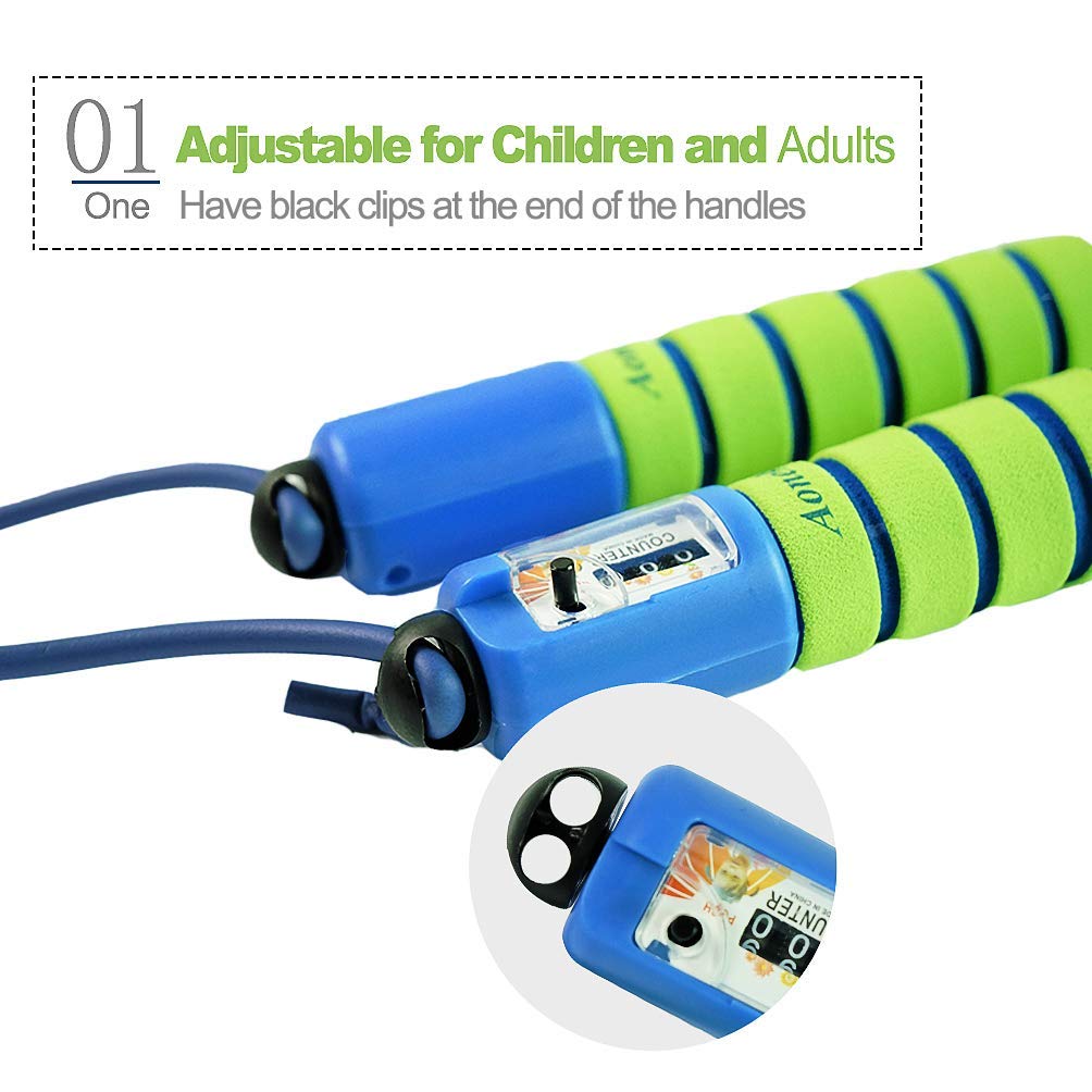 Skipping Rope with Counter – Adjustable Jump Rope for Kids & Women, Fitness Fun at Home