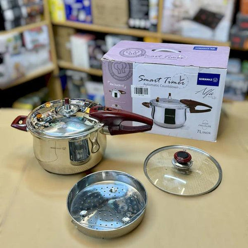 11L Smart Timer Pressure Cooker - Premium Stainless Steel Cooking Excellence 🍲 - LIFE STORES UGANDA