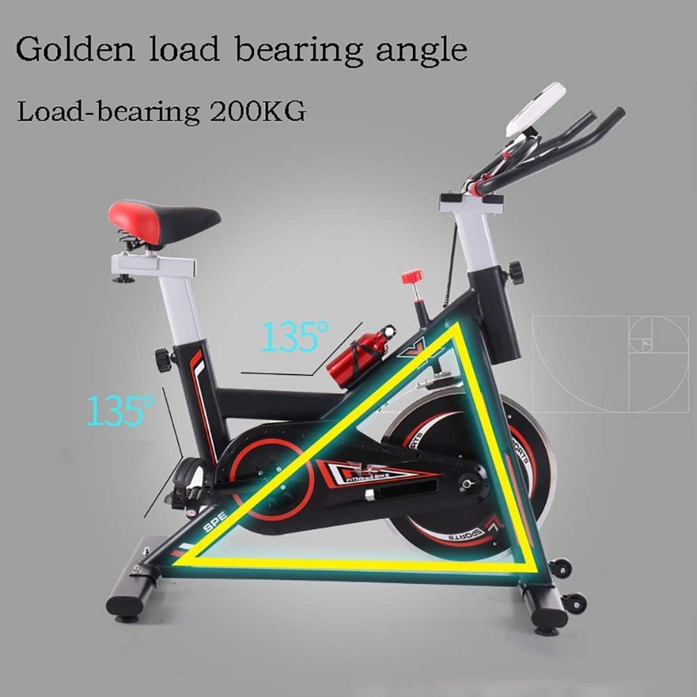 Indoor Cycling Bike – Silent Magnetic Resistance Exercise Bike with LCD Monitor, 120kg Capacity & Adjustable Seat for Home Cardio Workouts