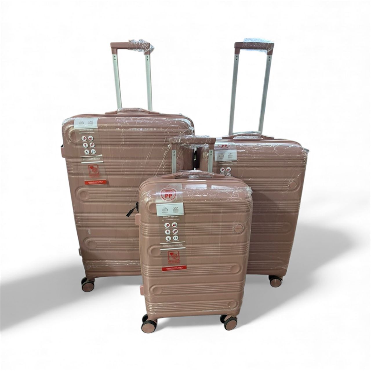3-in-1 Lightweight Hardshell Luggage Set | 360° Spinner Wheels & Digital Lock