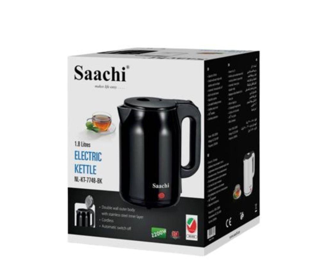 Saachi 1.8L Electric Kettle NL-KT-7748-BK – Efficient, Safe & Stylish for Everyday Use - LIFE STORES UGANDA