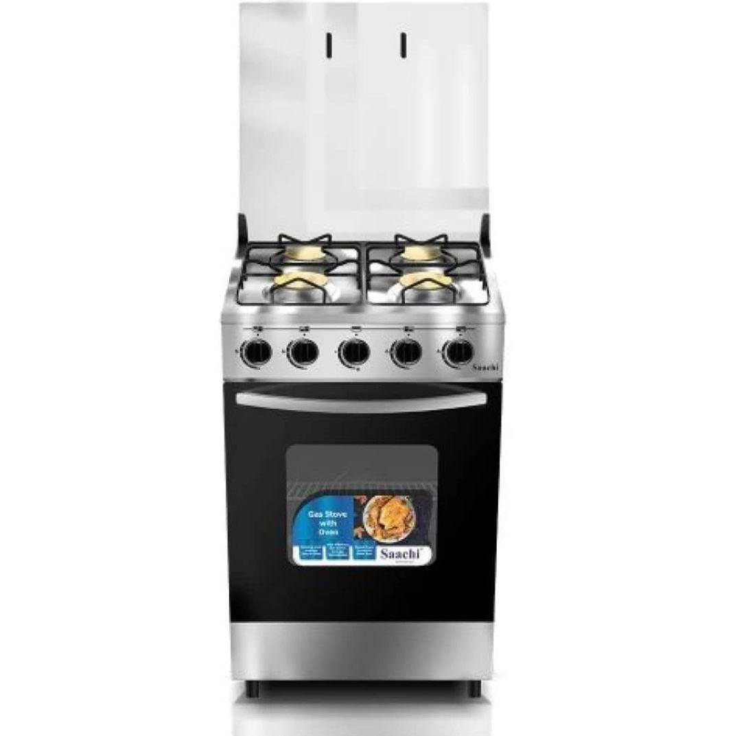 Saachi 4-Burner Full Gas Cooker NL-GAS-6361 | Spacious Oven, Adjustable Temperature & Safety Features - LIFE STORES UGANDA