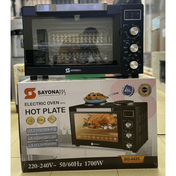Sayona SO-4425 Electric Oven with Hotplates – The Ultimate Kitchen Companion - LIFE STORES UGANDA