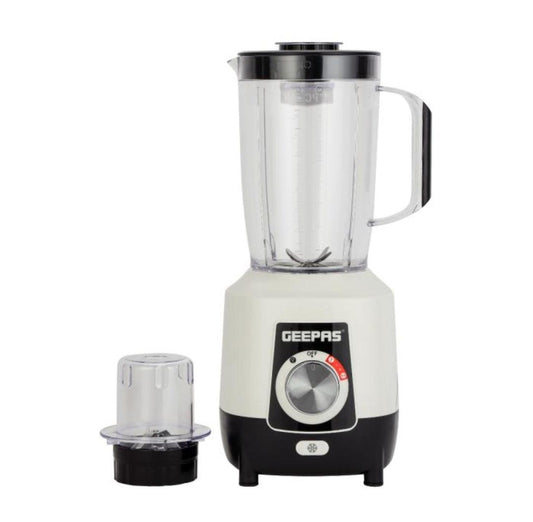 Geepas 2-in-1 Blender GSB44027T | 600W Motor, 2 Speed Settings, Stainless Steel Blades - LIFE STORES UGANDA