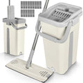 Self-Cleaning Flat Mop & Bucket Set – 360° Rotating, Telescopic, Eco-Friendly Floor Cleaner