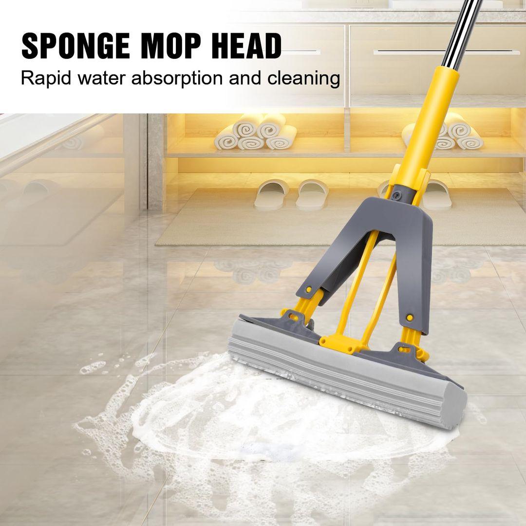 Self-Draining Rubber Cotton Mop - Magic Self-Cleaning Hand-Free Mop - LIFE STORES UGANDA