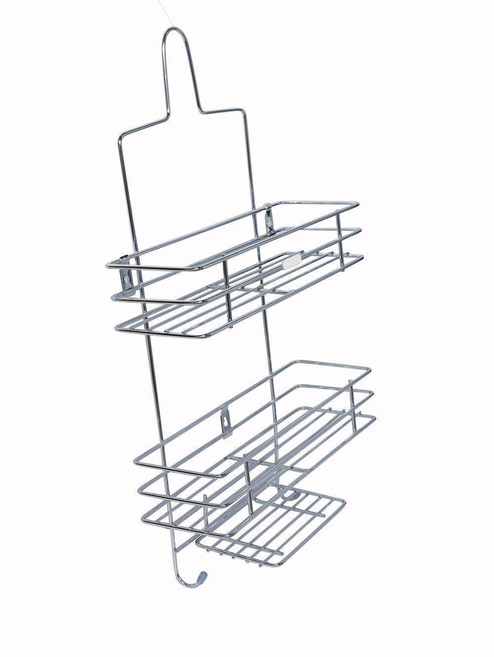 Shower Caddy – Vertical Fit Bathroom Organizer Storage Rack (Silver) - LIFE STORES UGANDA
