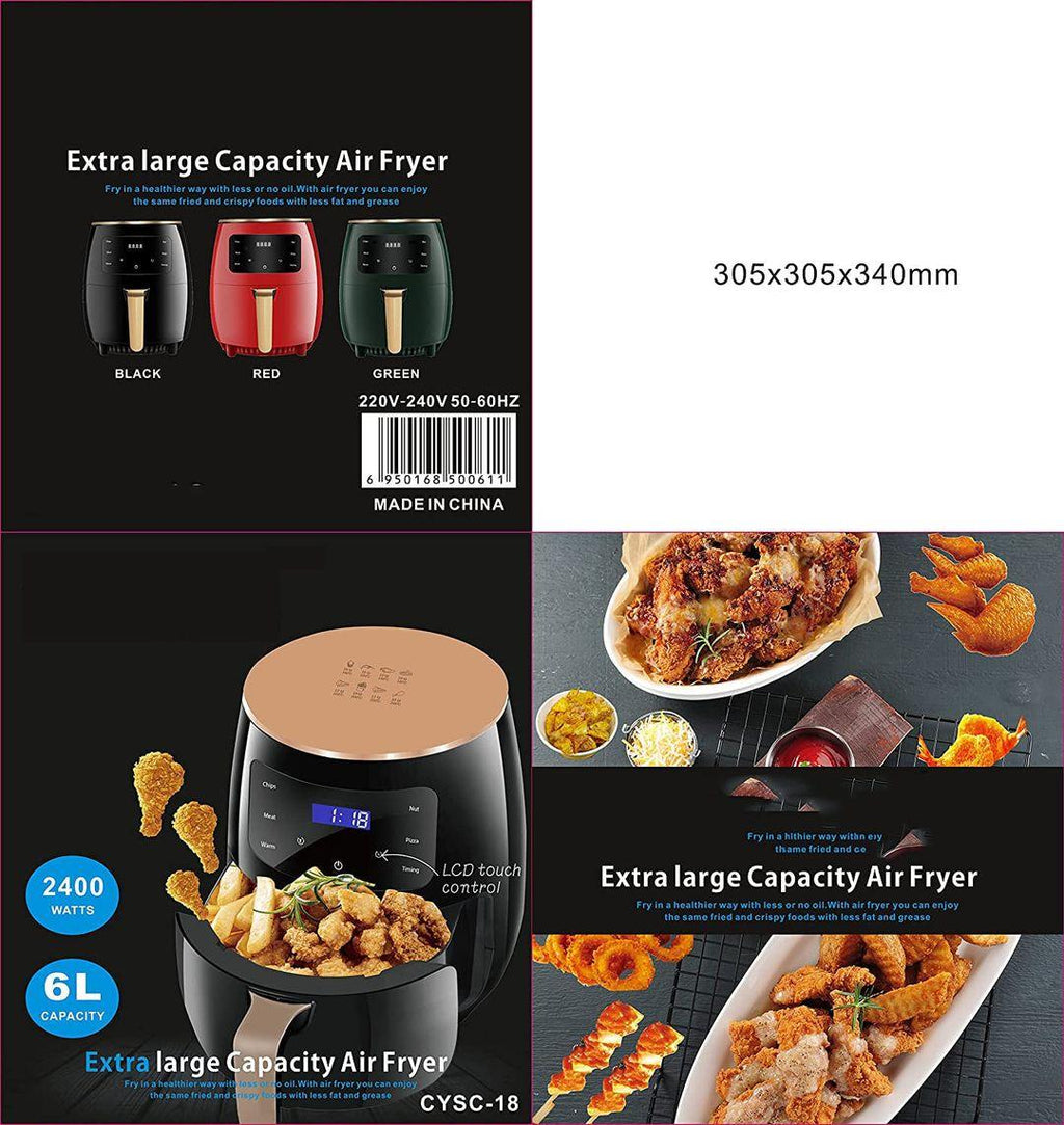 Silver Crest 6L Air Fryer – Healthier, Crispy & Oil-Free Cooking - LIFE STORES UGANDA