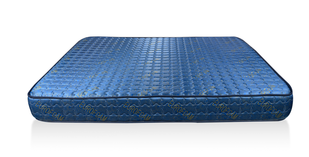 Euro Foam Smart Quilted Mattress Blue - 4x6ft 6-Inch with 20 Density Foam, Premium Fabric, Quilted & Tape Edge Design