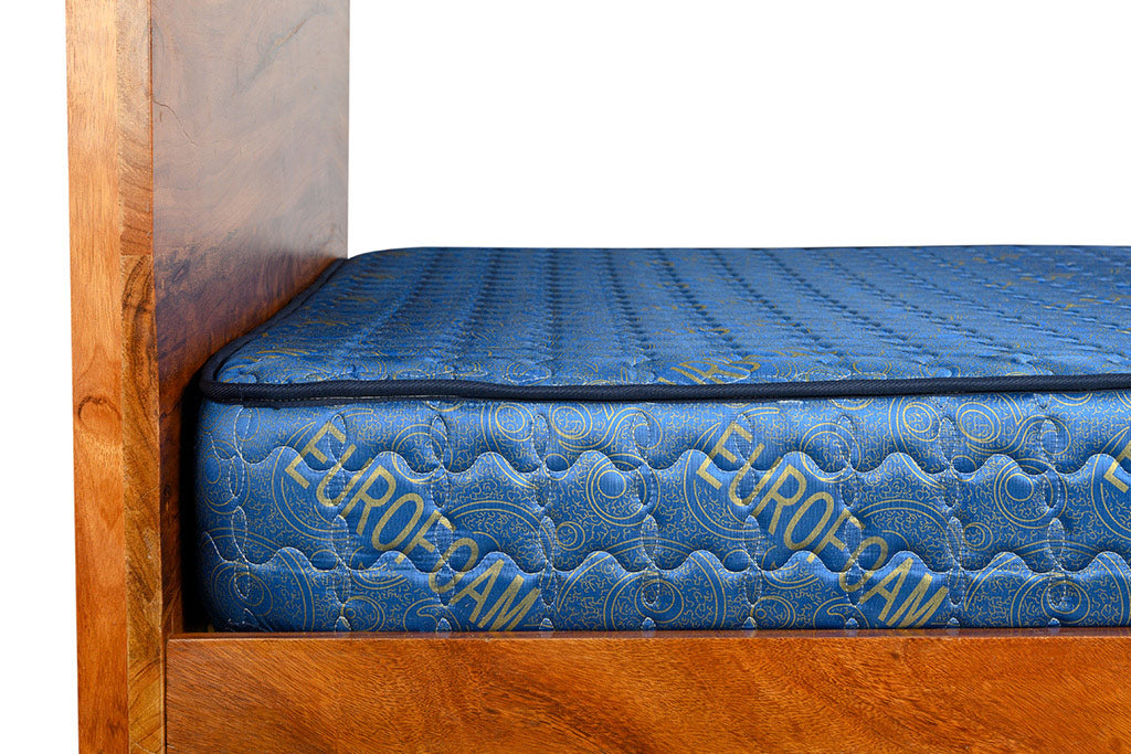 Euro Foam Smart Quilted Mattress Blue - 4x6ft 6-Inch with 20 Density Foam, Premium Fabric, Quilted & Tape Edge Design