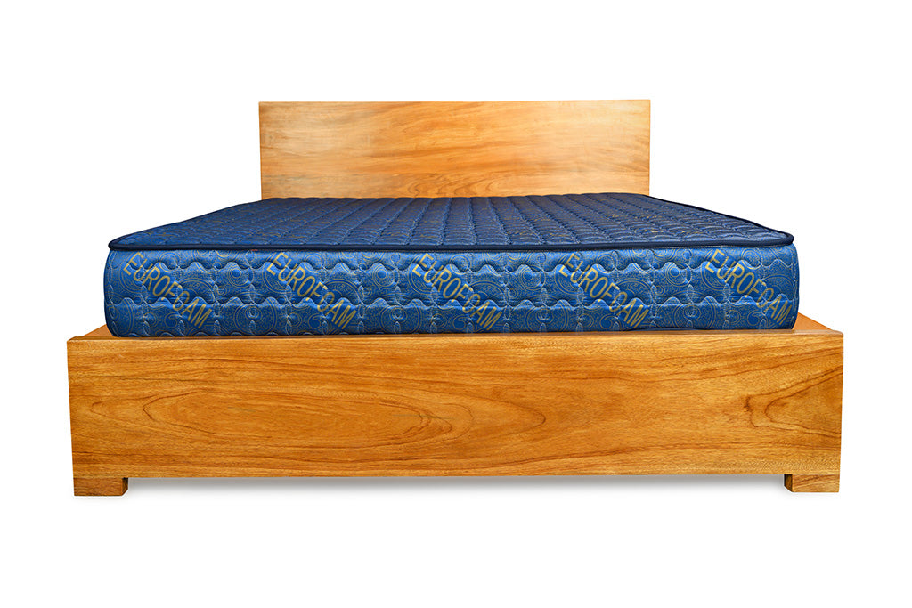 Euro Foam Smart Quilted Mattress Blue - 4x6ft 6-Inch with 20 Density Foam, Premium Fabric, Quilted & Tape Edge Design