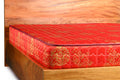 Smart Quilted Mattress Tomato Red - 6x6ft 6-Inch with 20 Density Foam, Premium Fabric, Quilted & Tape Edge Design