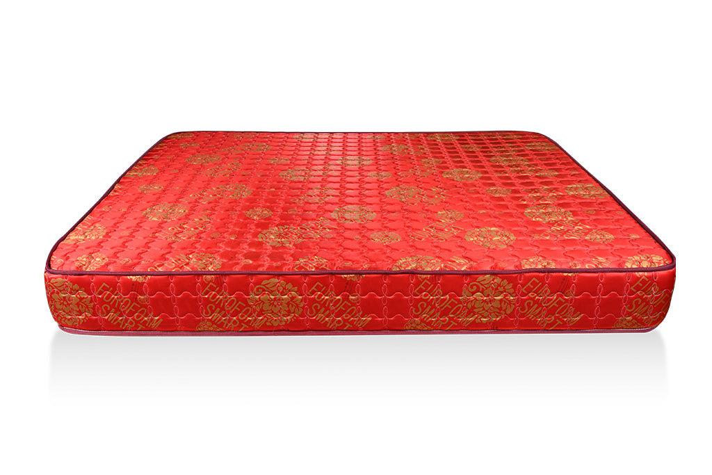 Smart Quilted Mattress Tomato Red - 6x6ft 6-Inch with 20 Density Foam, Premium Fabric, Quilted & Tape Edge Design
