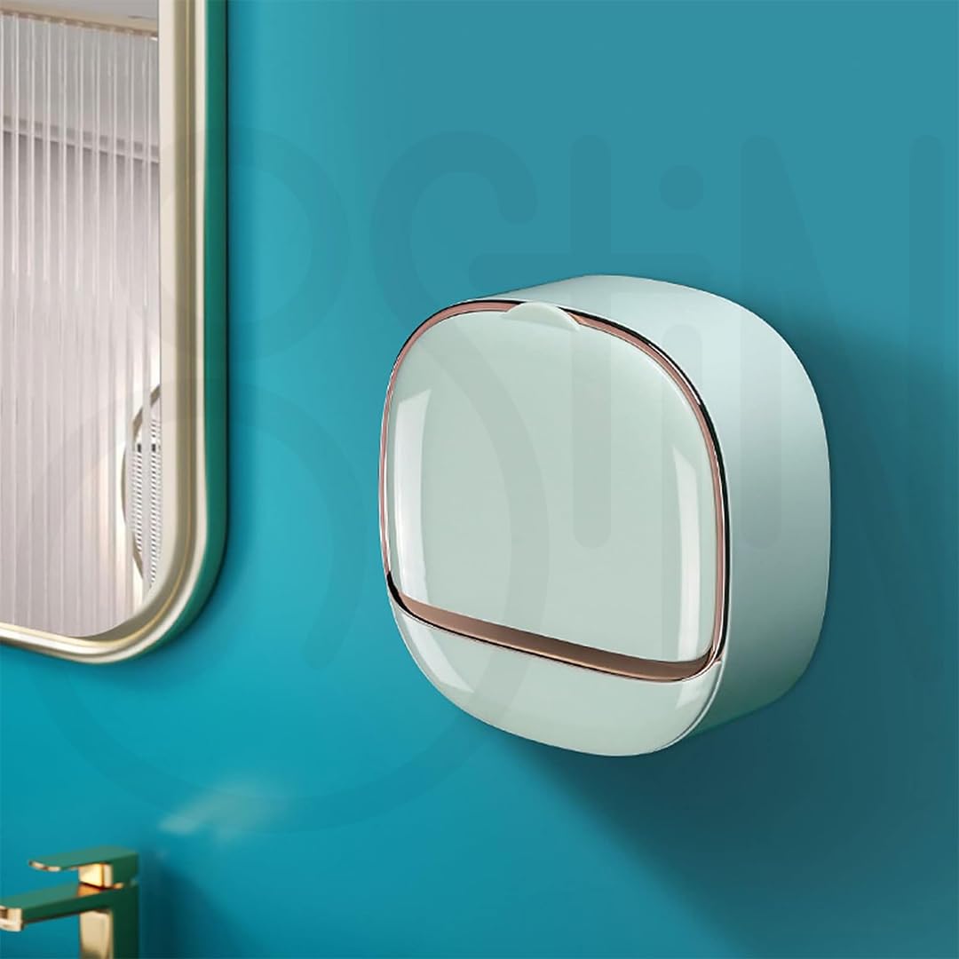 Wall Mounted Soap Holder with Drain Tray – Self-Adhesive, Waterproof Soap Dish for Shower & Bathroom | Keeps Soap Dry & Secure (Multi- Color)