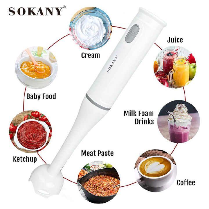 Sokany SK-1709 Plastic Hand Blender, 300 Watts – Your Ultimate Kitchen Companion - LIFE STORES UGANDA