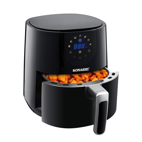 Sonashi 4.2L Digital Air Fryer 1300W SAF-420 Black | Healthier Frying, Crispy Results - LIFE STORES UGANDA