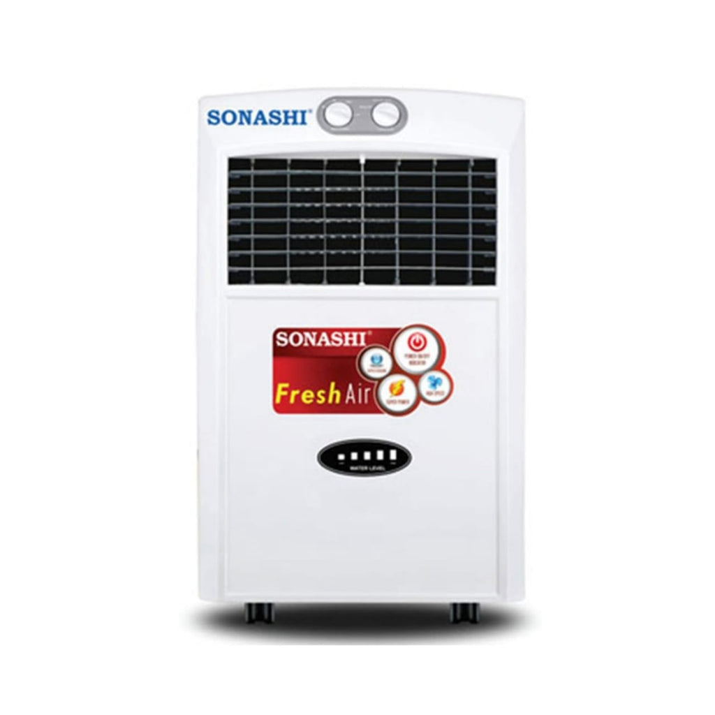 Sonashi 15L Air Cooler SAC-203 – Portable Air Cooler, Honeycomb Cooling, 3 Speed, Ice Chamber, White