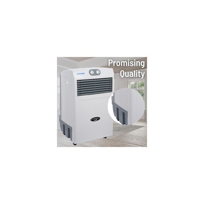Sonashi 15L Air Cooler SAC-203 – Portable Air Cooler, Honeycomb Cooling, 3 Speed, Ice Chamber, White
