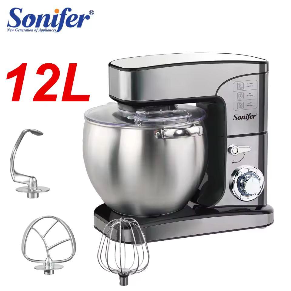 Sonifer 12L Stand Mixer SF-8082 – Commercial-Grade Power & Precision for Every Baker - LIFE STORES UGANDA