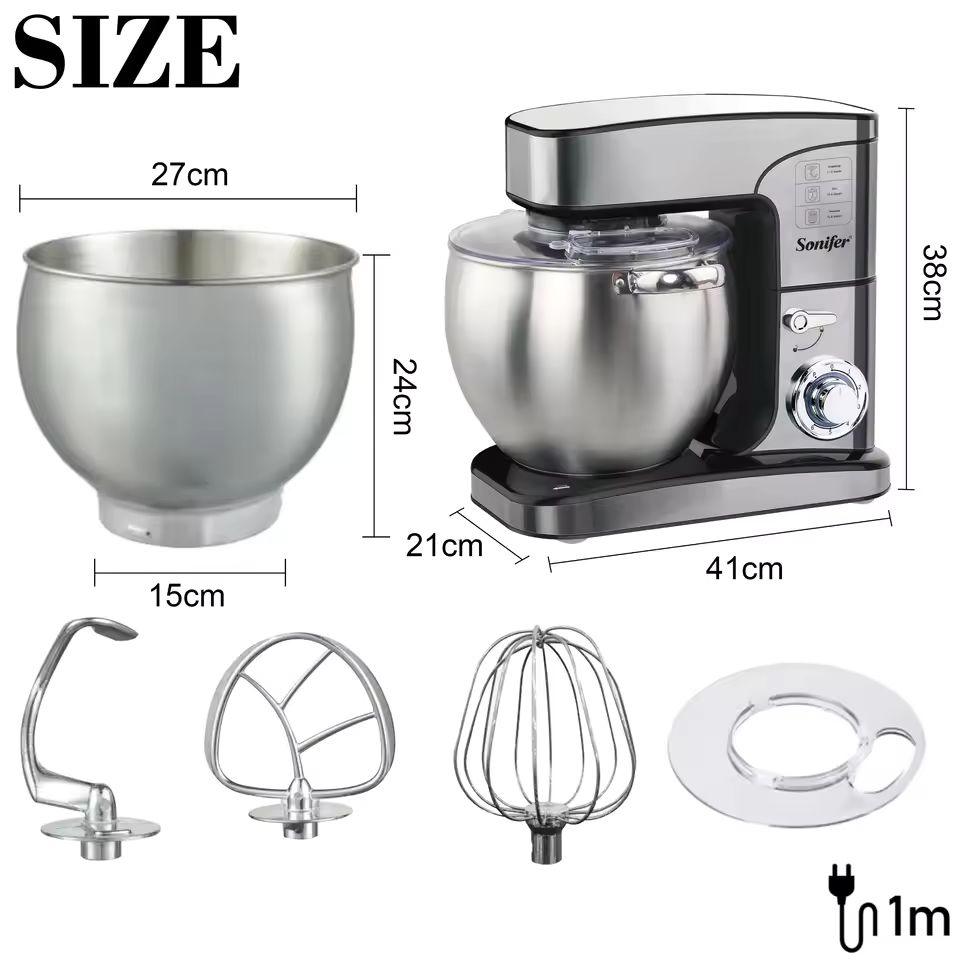 Sonifer 12L Stand Mixer SF-8082 – Commercial-Grade Power & Precision for Every Baker - LIFE STORES UGANDA