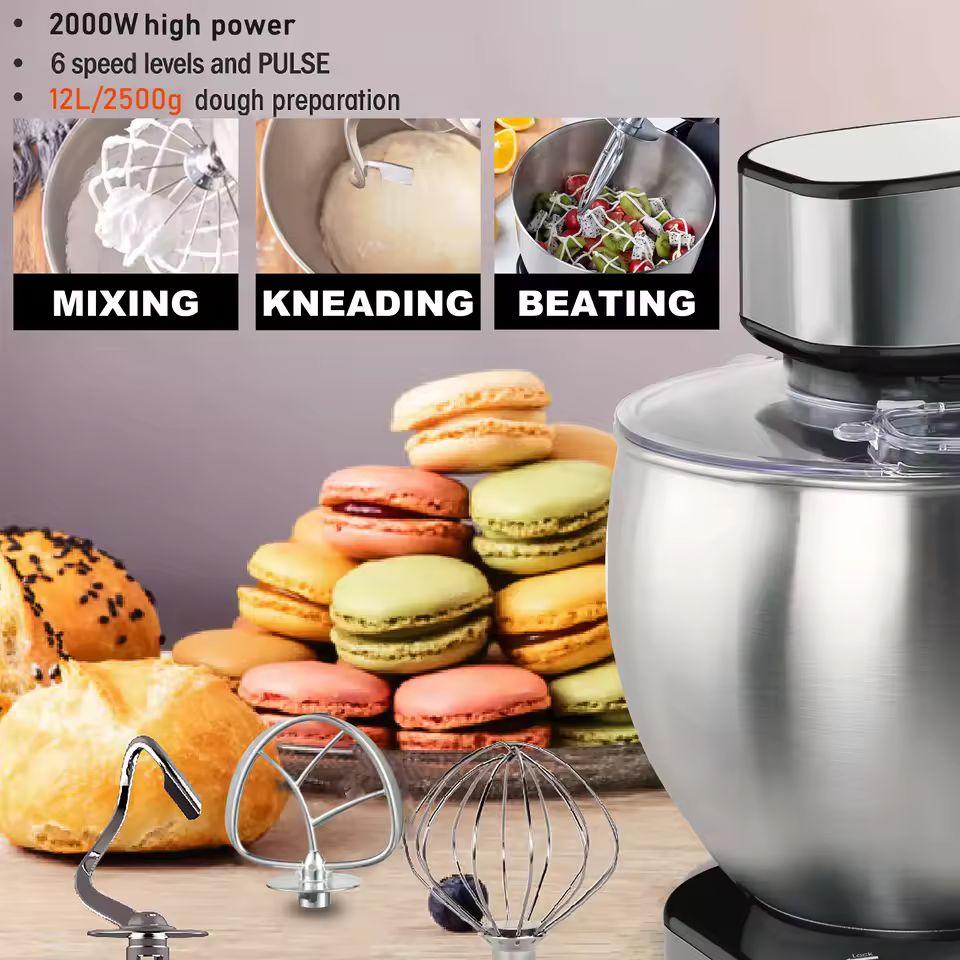 Sonifer 12L Stand Mixer SF-8082 – Commercial-Grade Power & Precision for Every Baker - LIFE STORES UGANDA