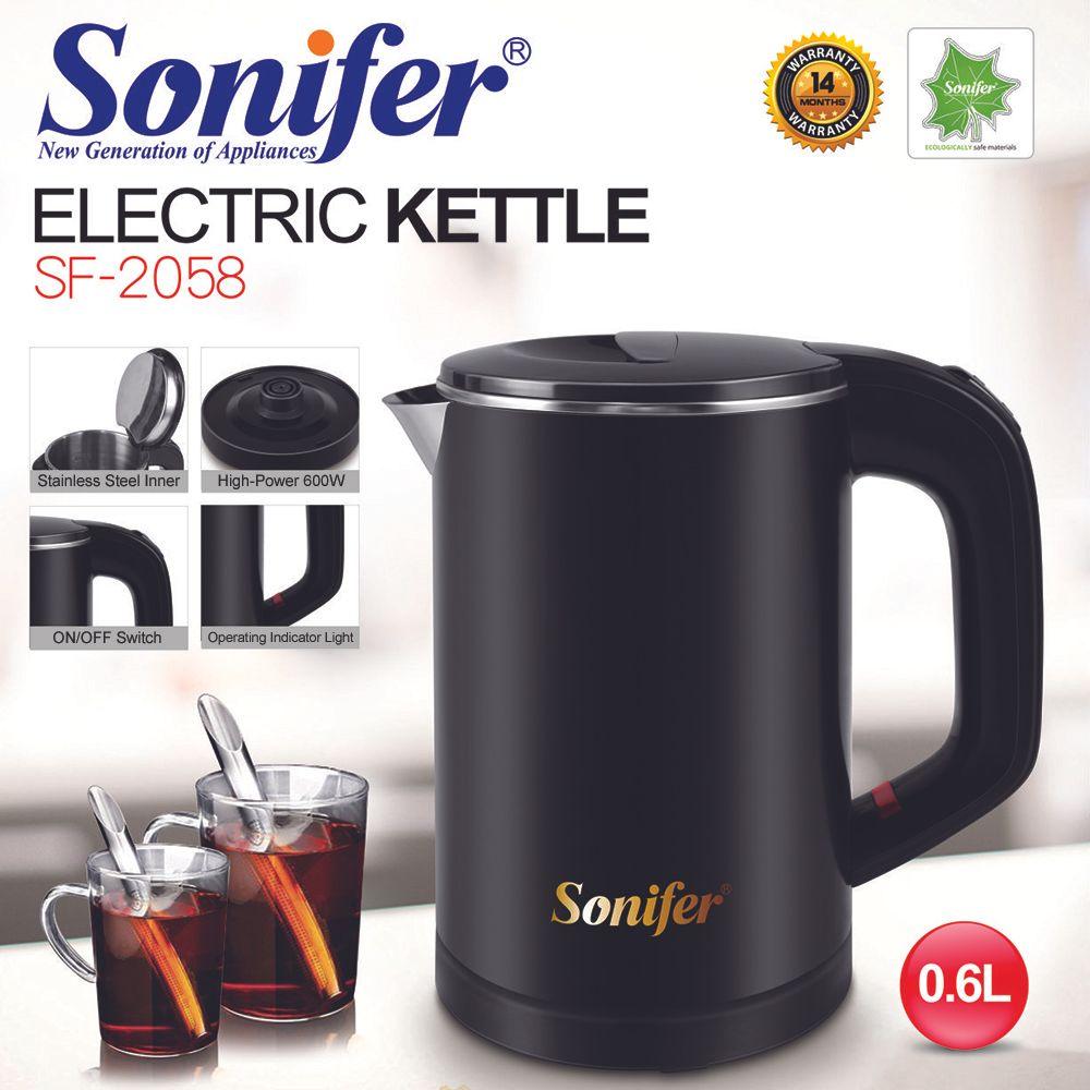 Sonifer Portable Travel Electric Kettle Mug 0.6L SF-2058 | Rapid Boil & Safety Features - LIFE STORES UGANDA