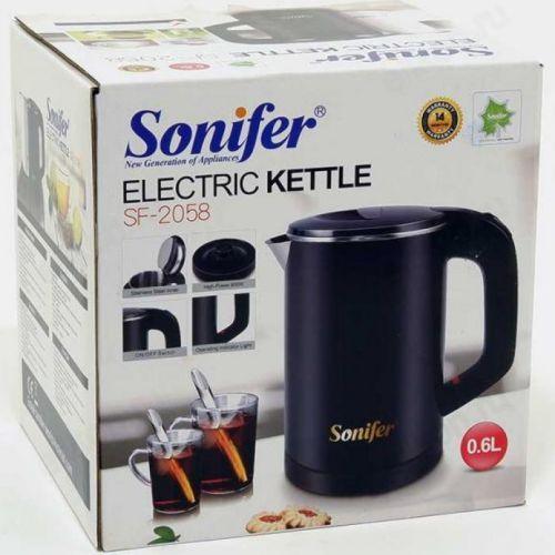 Sonifer Portable Travel Electric Kettle Mug 0.6L SF-2058 | Rapid Boil & Safety Features - LIFE STORES UGANDA