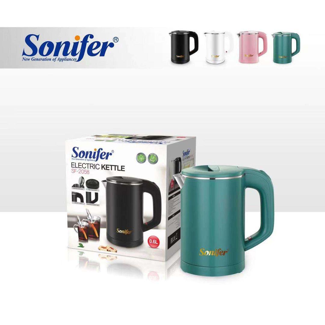 Sonifer Portable Travel Electric Kettle Mug 0.6L SF-2058 | Rapid Boil & Safety Features - LIFE STORES UGANDA