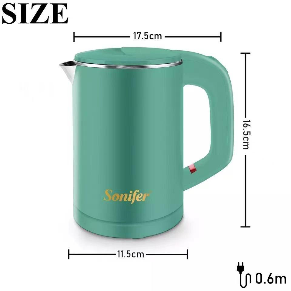 Sonifer Portable Travel Electric Kettle Mug 0.6L SF-2058 | Rapid Boil & Safety Features - LIFE STORES UGANDA