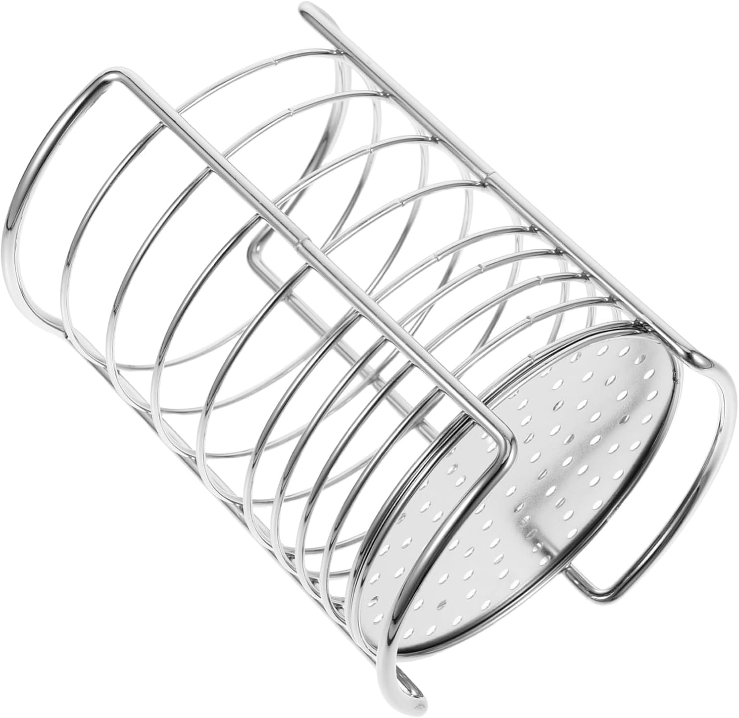 Stainless Steel Utensil Holder – Rust-Proof Kitchen Organizer with Space-Saving Design