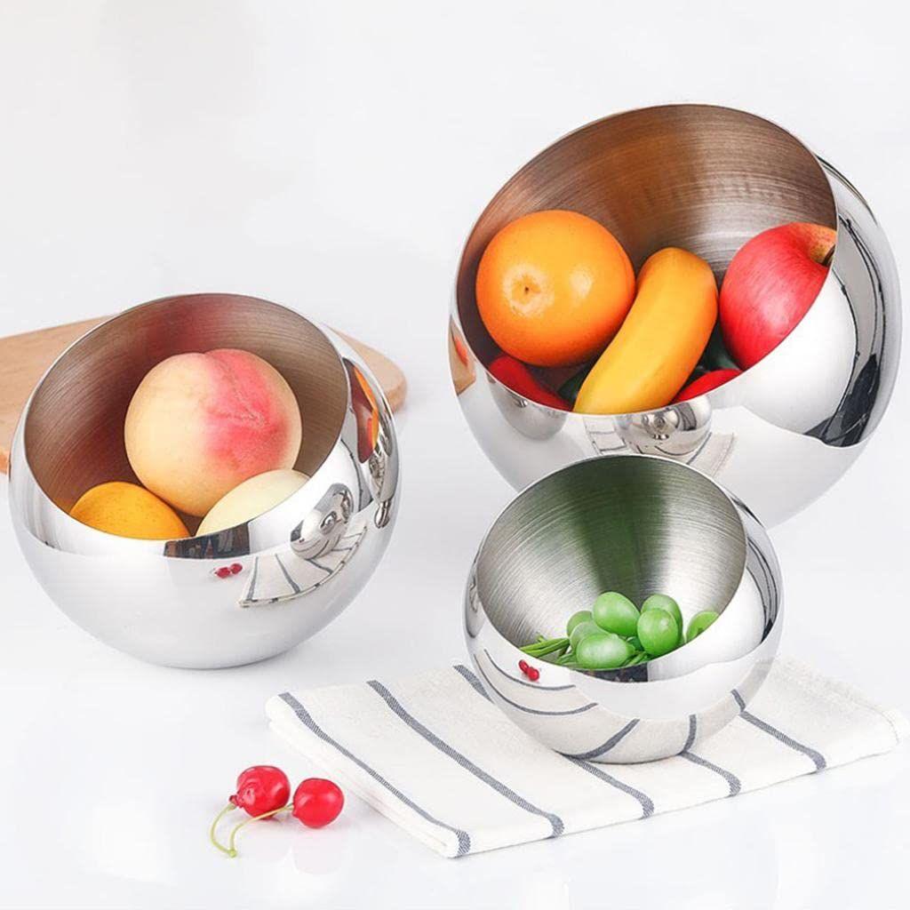 Metal Kitchen Bowl – Stainless Steel Multi-Purpose Mixing, Storing, and Serving Bowl (1 Piece) - LIFE STORES UGANDA