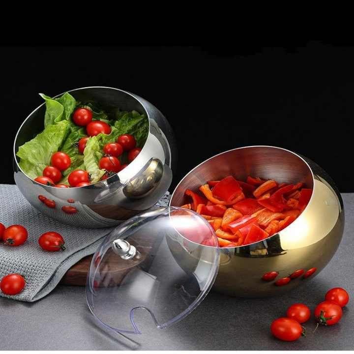 Metal Kitchen Bowl – Stainless Steel Multi-Purpose Mixing, Storing, and Serving Bowl (1 Piece) - LIFE STORES UGANDA