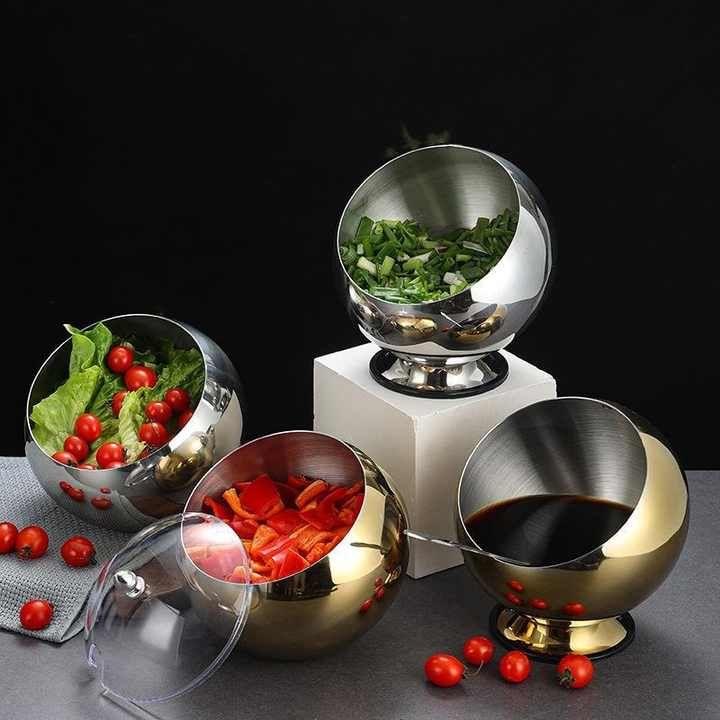 Metal Kitchen Bowl – Stainless Steel Multi-Purpose Mixing, Storing, and Serving Bowl (1 Piece) - LIFE STORES UGANDA