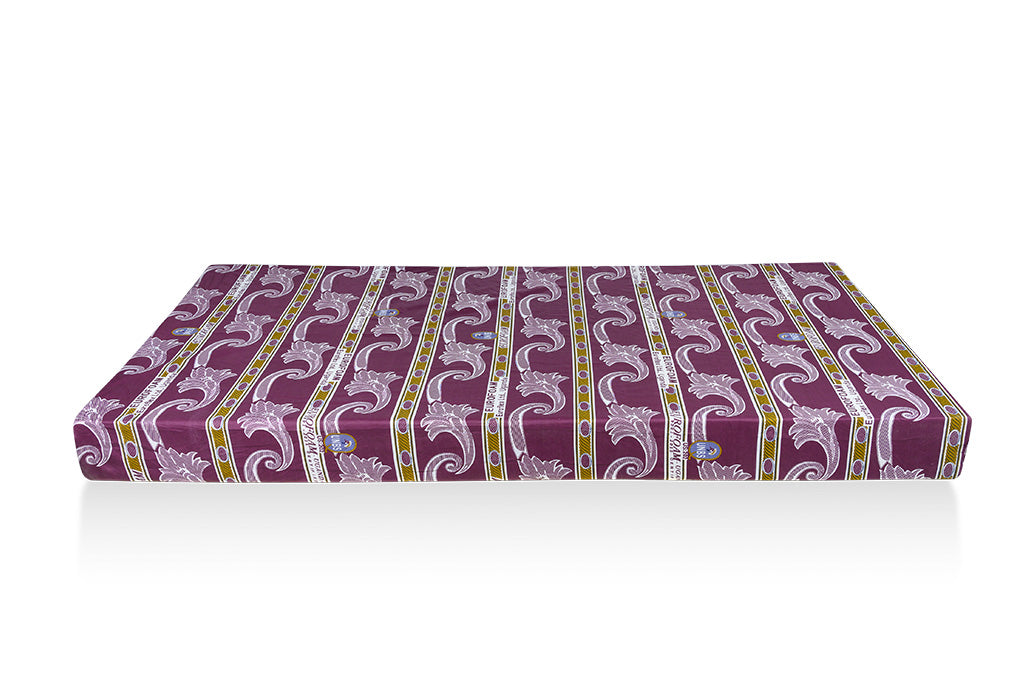 Standard 3ft x 6ft Open Mattress - 4 Inch 20-Density Foam with Washable Cover, Tulip, Floral & T-Designs