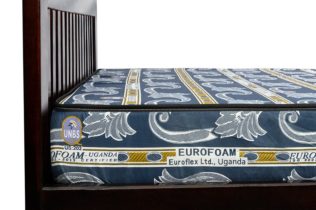 Euro foam Standard Tape Edge Tulip Mattress - 5ft x 6ft, 6-Inch Sealed Foam Mattress with Breathable Fabric, Durable & Affordable