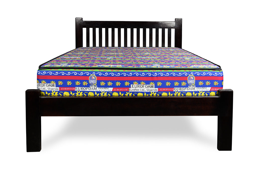 Euro foam Standard Tape Edge Floral Mattress - 4ft x 6ft, 6-Inch Sealed Foam Mattress with Breathable Fabric, Easy to Carry