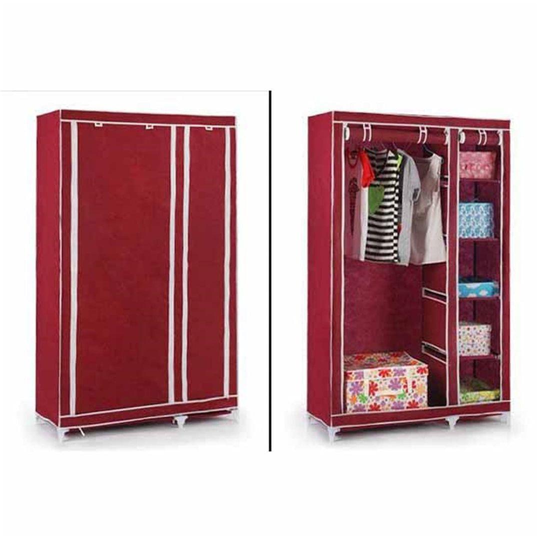 Steel Metal Fabric Wardrobe | Portable Closet Storage Organizer - LIFE STORES UGANDA