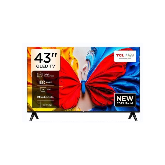 TCL 43 Inch Smart QLED Google TV | 43S5K 2026 Model | FHD HDR10 & Dolby Audio