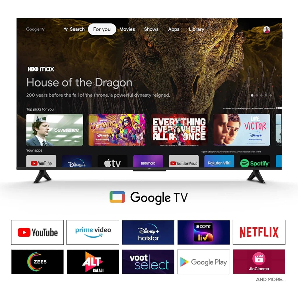 TCL 50 Inch S5K Smart QLED Google TV | 50S5K 2K FHD HDR10 | Dolby Audio 24W