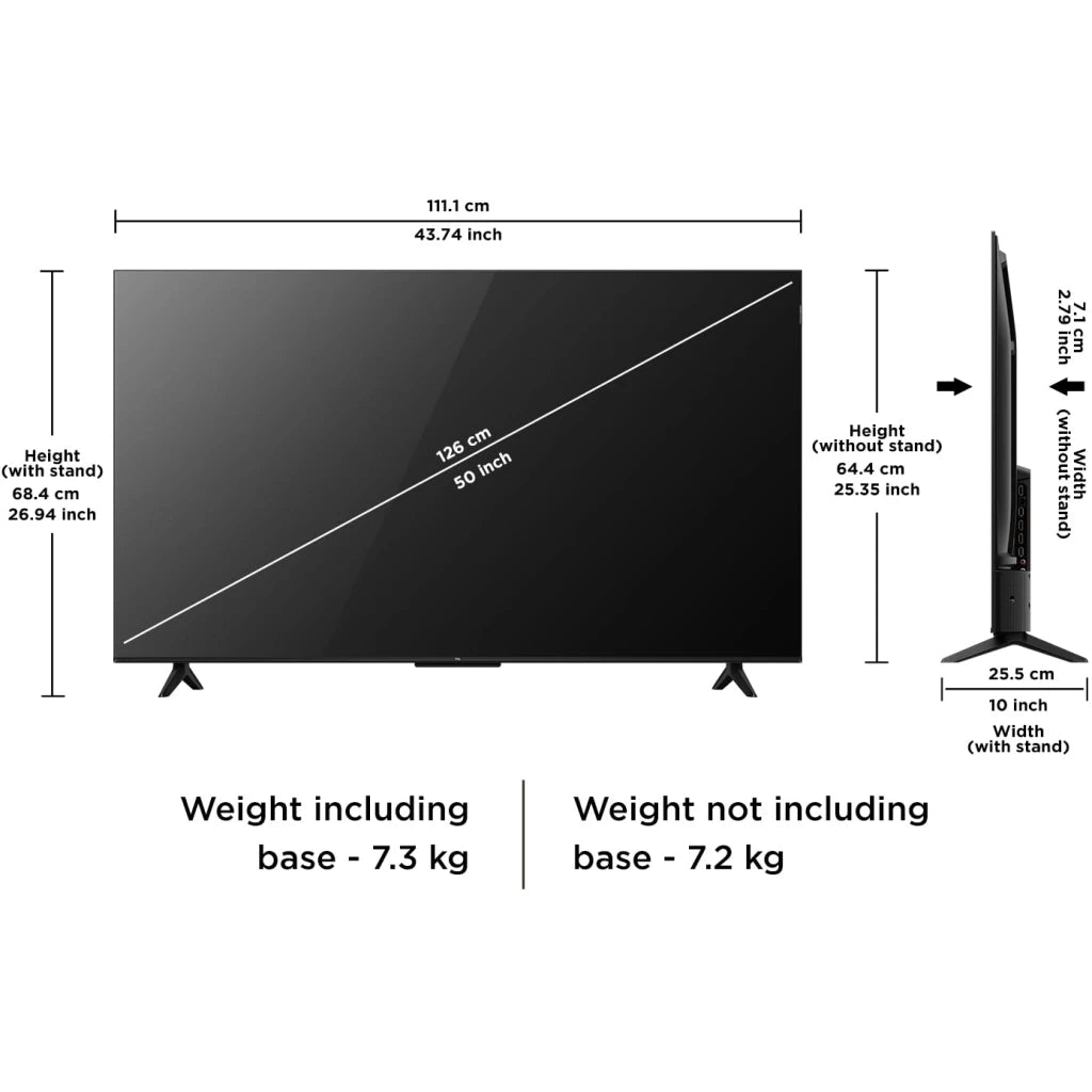 TCL 50 Inch S5K Smart QLED Google TV | 50S5K 2K FHD HDR10 | Dolby Audio 24W