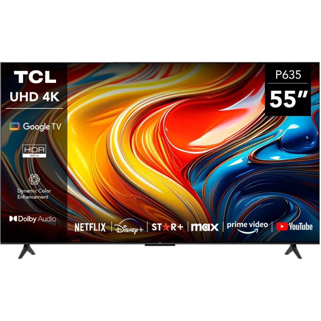 TCL 55 Inch UHD 4K HDR Google TV | 55V6C Smart Android LED | Built-In Chromecast & Free-To-Air
