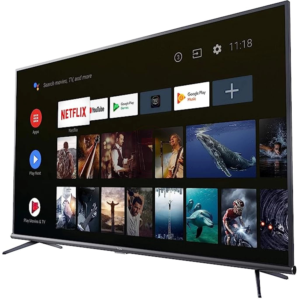 TCL 55 Inch UHD 4K HDR Google TV | 55V6C Smart Android LED | Built-In Chromecast & Free-To-Air