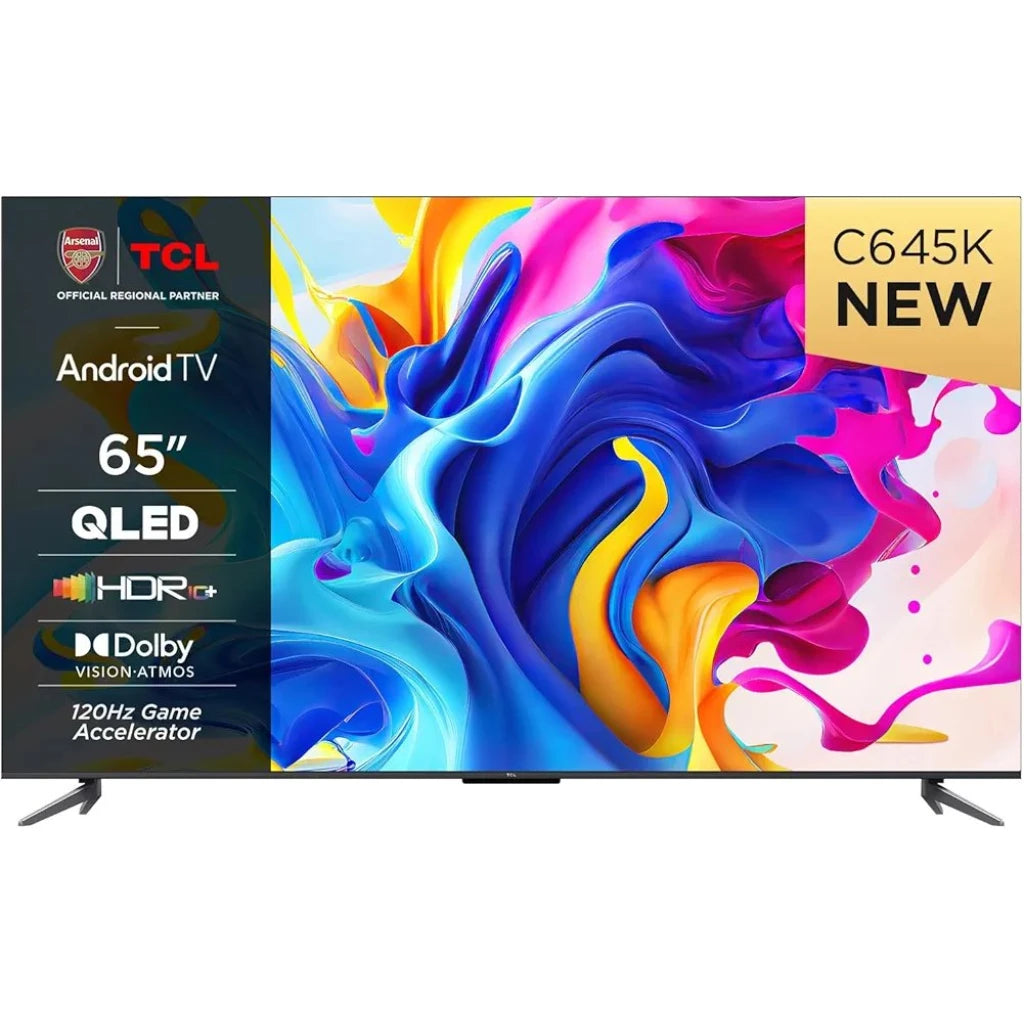 TCL 65 Inch QLED PRO 4K Ultra HD Google TV | 65C655 | ONKYO 2.1ch 144Hz VRR Dolby Vision Atmos