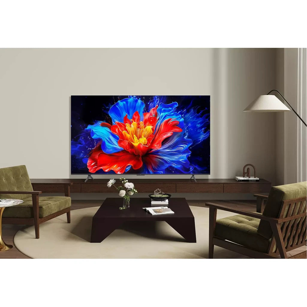 TCL 85 Inch 4K QLED HDR Google TV | 85P8K 2025 Model | 144Hz Native ONKYO 2.1ch 450 Nits | Ultra-Slim
