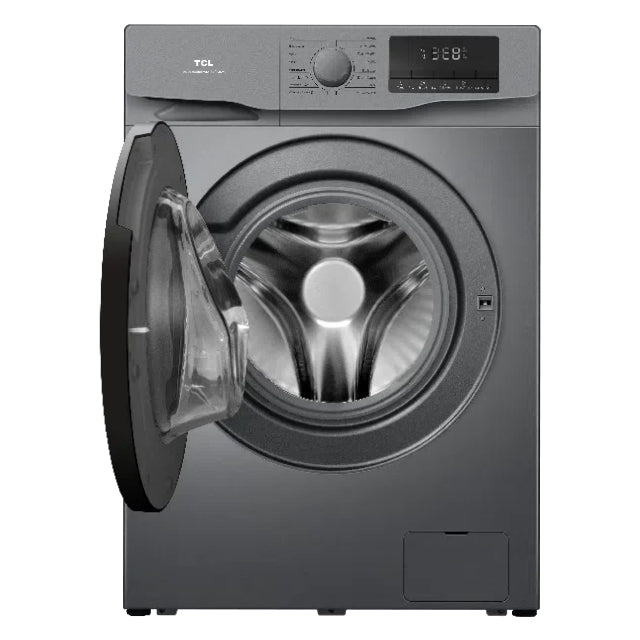 TCL 8kg Front Load Washing Machine P608FLG | Digital Inverter Motor | 1400 RPM 16 Programs A+++ | Grey