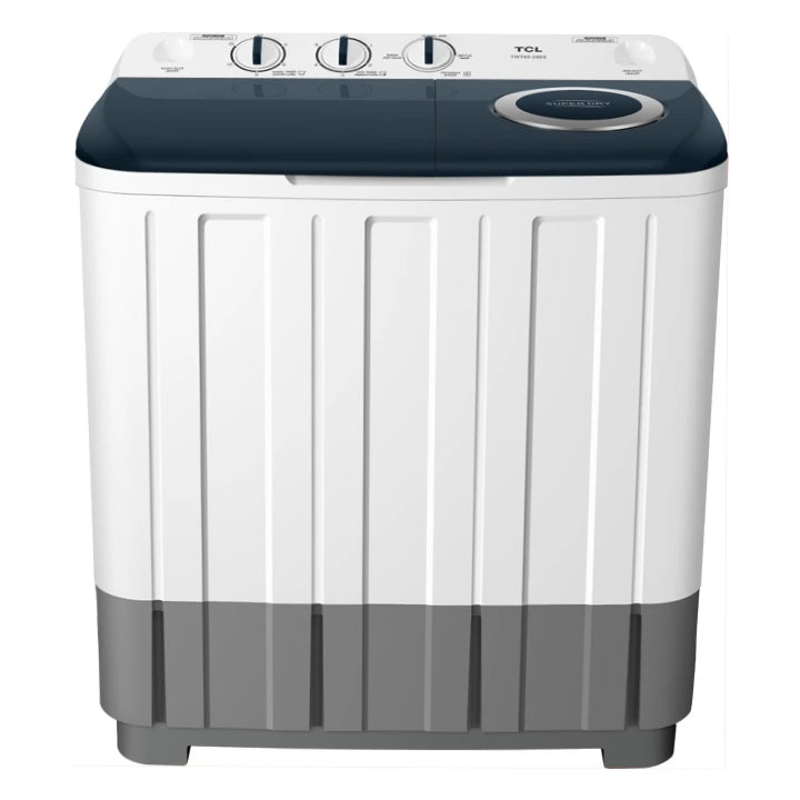 TCL 8kg Twin Tub Washing Machine F207TT | Semi-Automatic Wash & Dry | Rust Proof Body | 2 Years Warranty