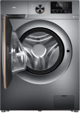 TCL 10kg Front Load Washing Machine P210FLG | 1200 RPM Direct Drive Inverter Motor | 15 Programs A+++ | Honeycomb Drum Steam Wash | Grey