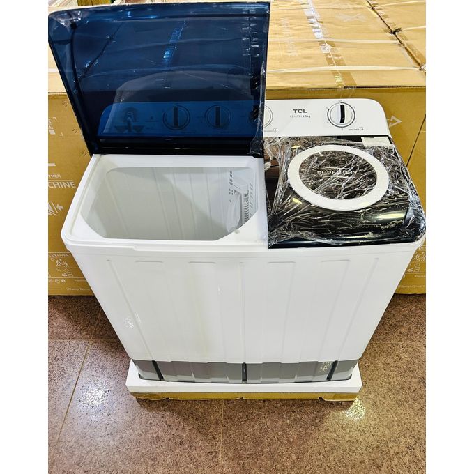 TCL 11kg Twin Tub Washing Machine F210TT | Semi-Automatic Wash & Dry | Extra-Large Capacity | Rust Proof Body | 2 Years Warranty