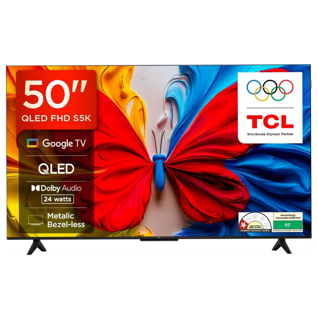 TCL 50 Inch S5K Smart QLED Google TV | 50S5K 2K FHD HDR10 | Dolby Audio 24W