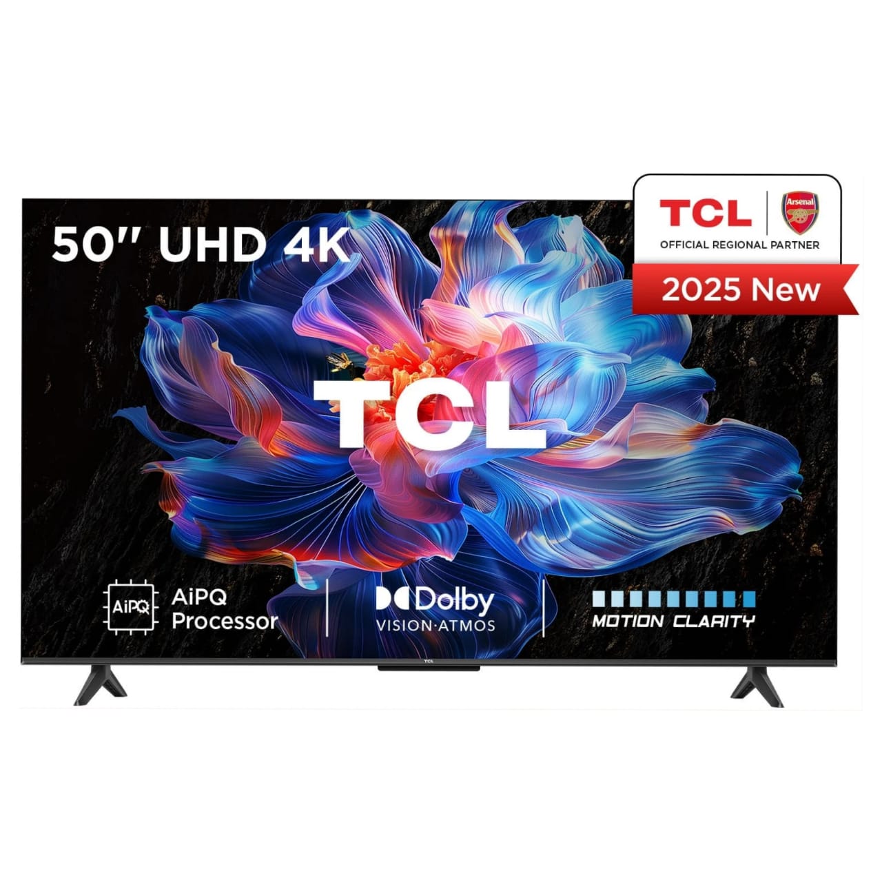 TCL 50 Inch UHD 4K HDR Google TV | 50V6C 2026 Model | 120Hz AiPQ Processor Dolby Atmos